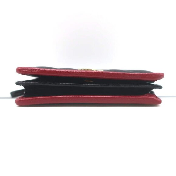 Gucci Torchon GG Marmont Card Case Wallet Black Diagonal Matelasse Leather - Picture 7 of 14